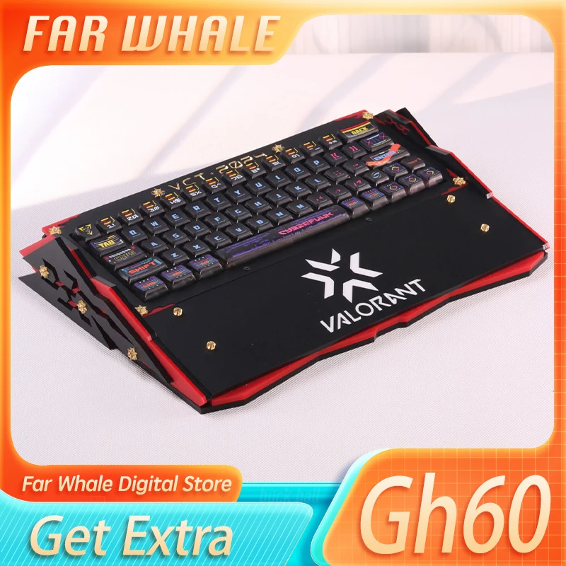 

Gh60 Mechanical Keyboard Kit/Shell Wired Acrylic Rgb Hot Swap Customization Mech Style Keyboard For Pc Gamer Accessories Gifts