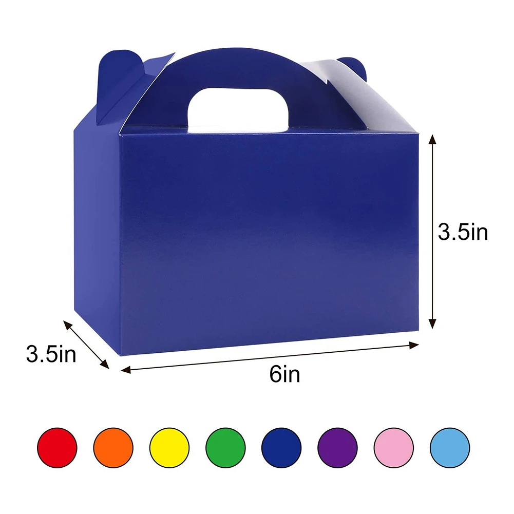 

48 упаковок подарочных коробок для вечеринки в честь дня рождения, белые