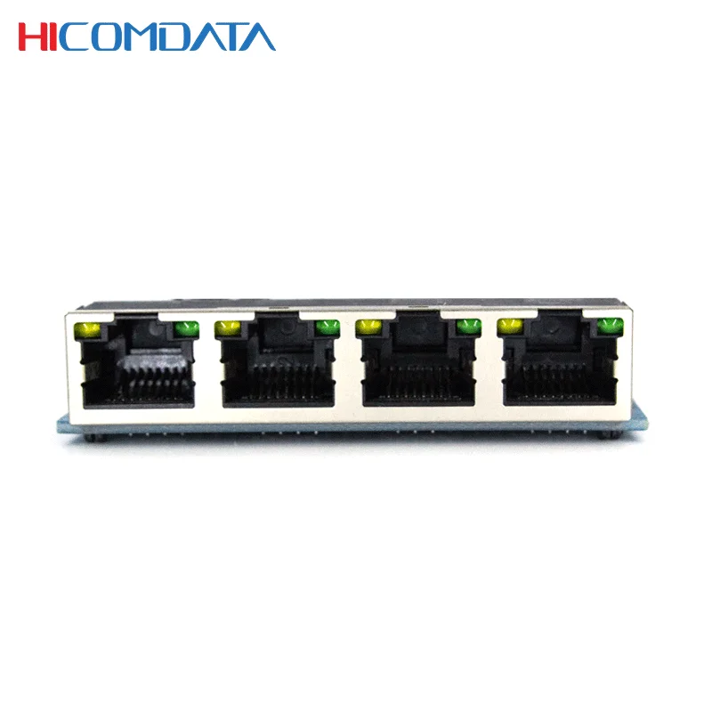 Mini Gigabit Ethernet Fiber Optic Switch, PCBA Card, 2 * 1000M Fiber Optical Ports, and 4 * 100/1000M RJ45 Ports