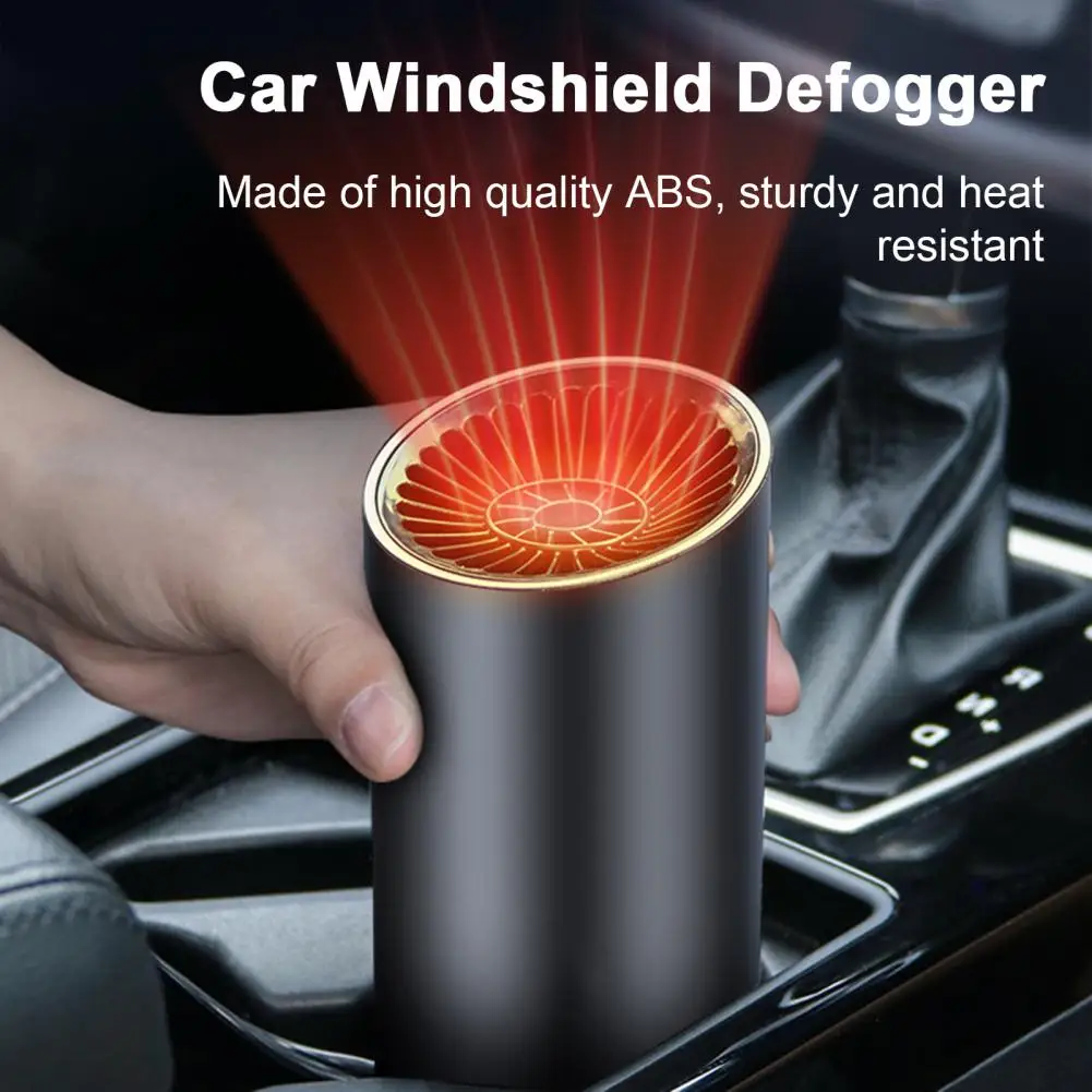 12V Car Heater Fan 360° Rotated 2 IN 1 Fast Heating Heating Auto Windshield Defroster Electric Anti-Fog Dryer Vehicle Demister