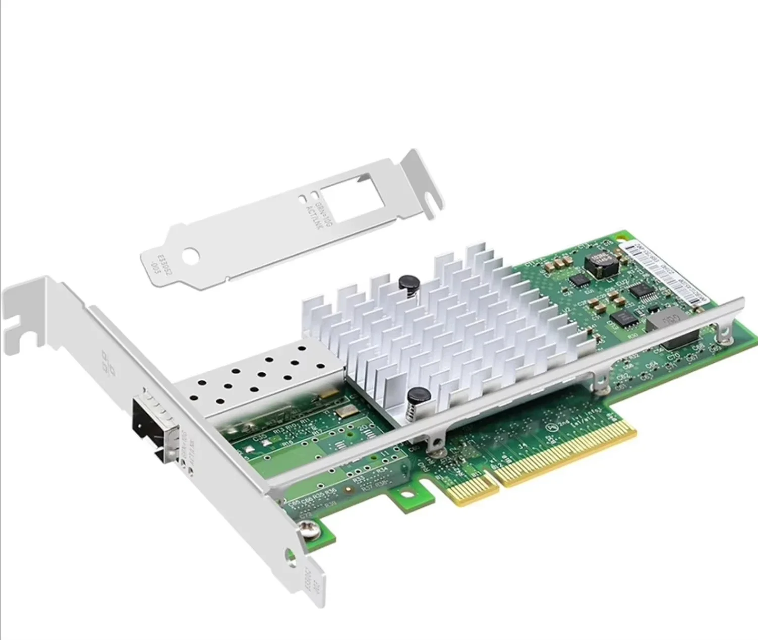 Original for Intel X520-DA1 10Gb SFP+ PCI-E Network Card NIC, with 82599ES Chip, Dual SFP+ Port, PCI Express X8, Ethernet