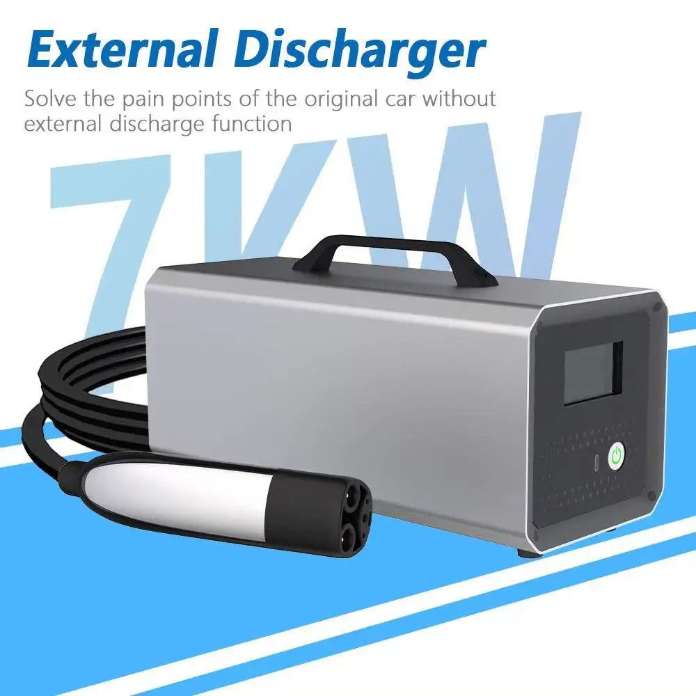 CCS2/US NACS V2L Electric Vehicle Side Loading Device 3.5KW Australian-American-British-European Universal Socket Outdoor Charg