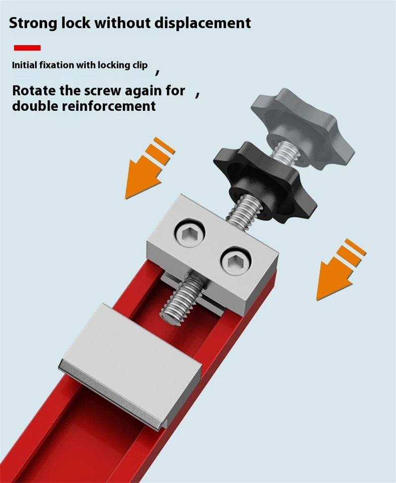 منشار دائري قابل للتعديل حافة دليل سبائك الألومنيوم أداة قطع النجارة سهلة قابلة للتعديل عرض القطع الدقيق على نحو سلس #5