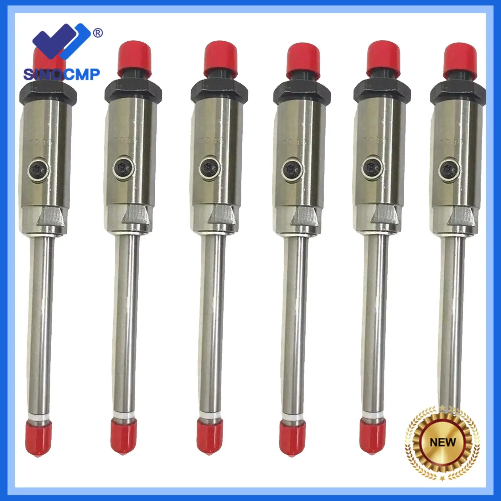Bico de lápis injetor de combustível, 6 peças 8n-7005 8n7005 or3418 adequado para cat caterpillar 3304 3304b 3306 3306b nova escavadeira