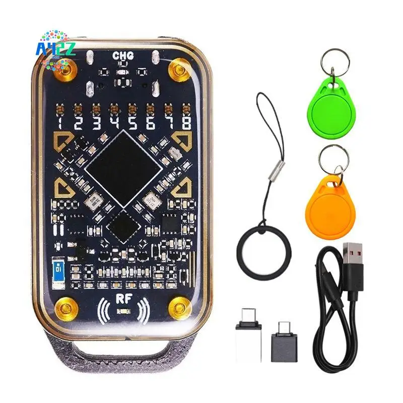 

A42Z-Chameleon Ultra Smart Card Emulator RFID Smart Chip Reader 125Khz 13.56Mhz Card Decode NFC Duplicator+2Xuid Keychain