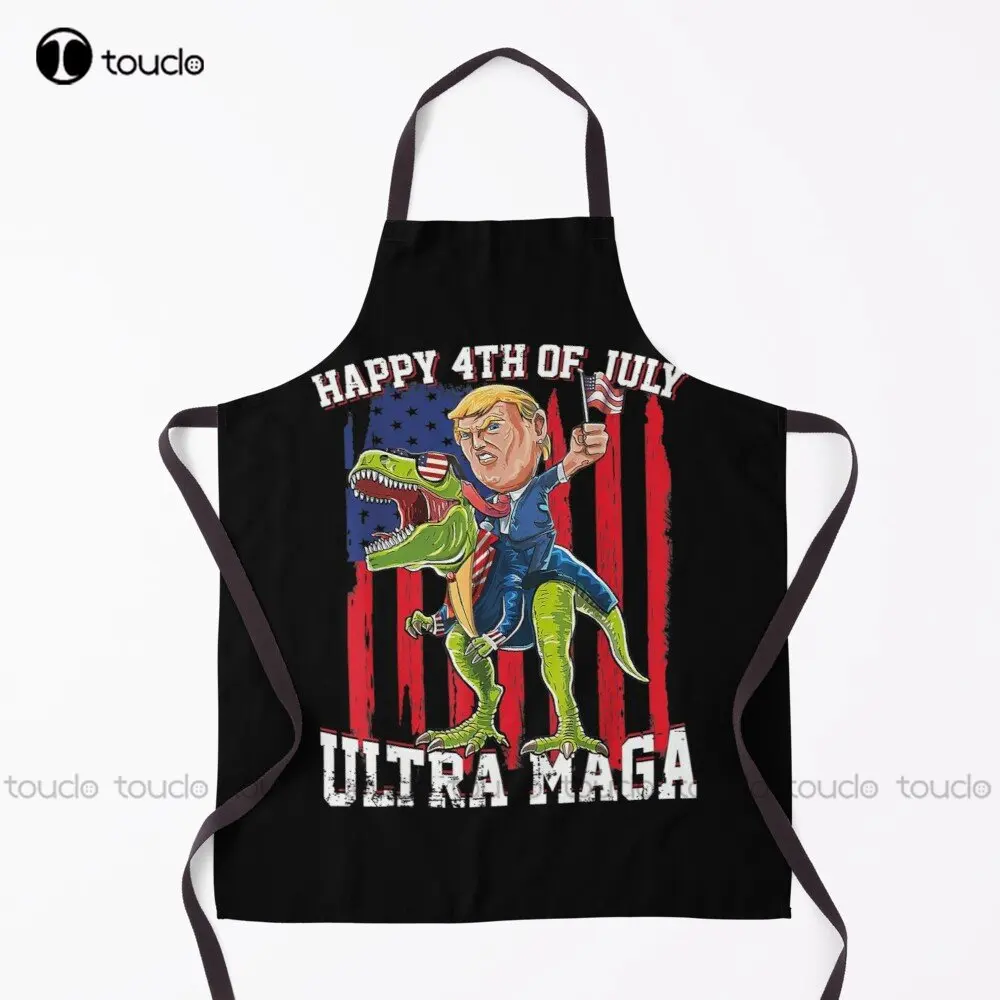 Ultra Maga Proud Pro Trump Happy 4Th Of July American Flag Apron Proud To Be Ultra Maga Server Aprons Custom Cooking Aprons New