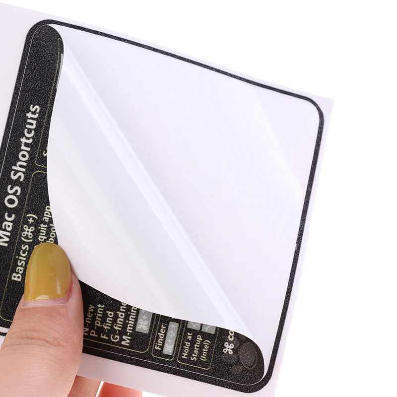 ملصق لاصق لاختصار لوحة المفاتيح المرجعي لنظام التشغيل Mac OS للكمبيوتر المحمول