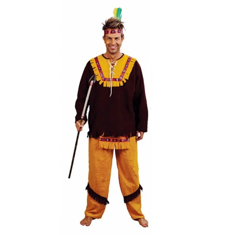 Costume de femme sauvage indienne pour femmes adultes, vêtements de Cosplay d'halloween Par, spectacle sur scène ethnique traditionnel Hanfu pour dames