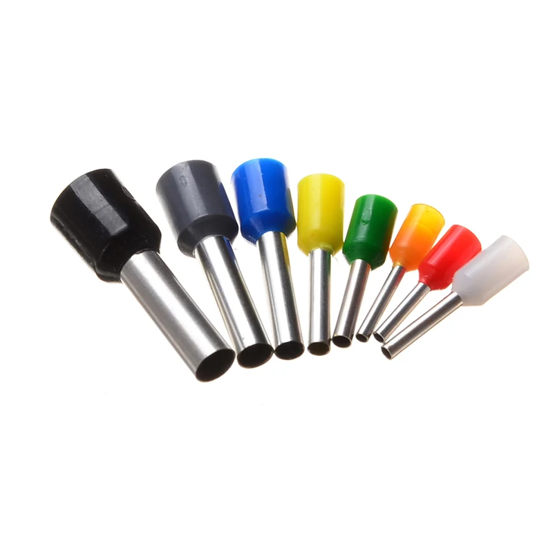 Kit surtido de conectores de crimpado eléctrico AWG 22-10, Kit de conectores de extremo de cable de bloque de terminales de férulas de aislamiento, 400 piezas