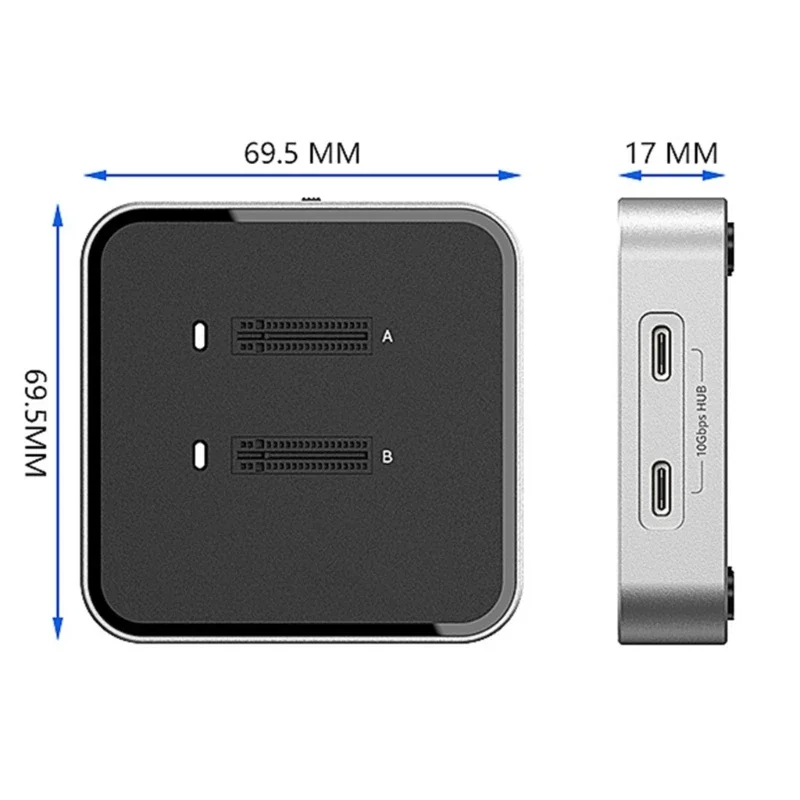 M.2 NVME SSDケースエンクロージャー10GBPSデータ転送速度オフラインディスク重複機能ドッキングステーションNVME用のドッキングステーション