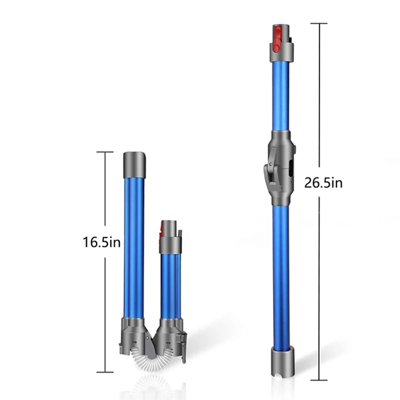 Сменная алюминиевая складная удлинительная трубка, гибкая и гибкая вакуумная трубка для пылесосов Dyson V11 V10 V8 V7