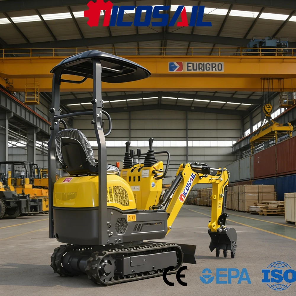 

Мини-экскаватор гусеничный 0,6 тонны, сертифицированный CE, Euro 5, идеально подходит для фермы, сада, узких пространств