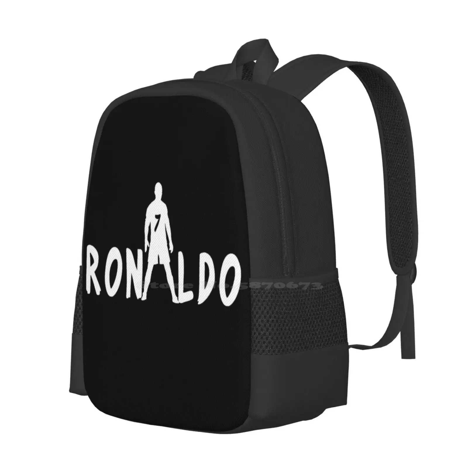 Ronaldo Large Capacity School Backpack Laptop Bags Real Madrid Portugal Freekick Spain Footballer Player Award Winger Superfly