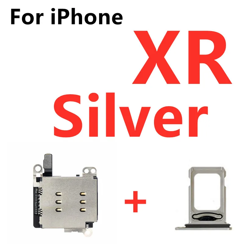 Dual Sim Card Reader Connector Flex Cable For iPhone XR 11 Sim Card Tray Slot Holder Replacement Parts