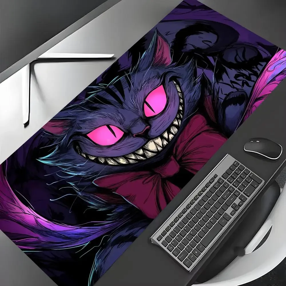Alas Mouse Anime Desain Bertema Kucing Gotik, Alas Meja, Alas Gaming, Aksesori PC Gamer, Alas Mouse Ekspansi Keypad Anti Selip Karet