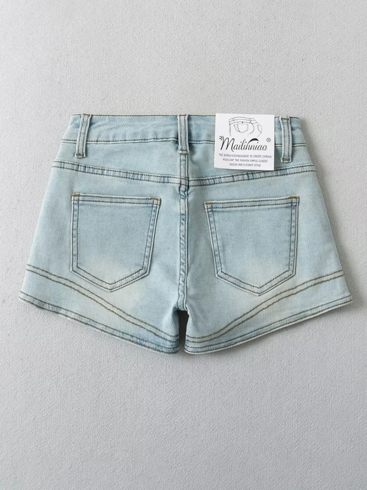 Sexy High Waist Short Denim Shorts Show Figure And Long Legs A-Line Wrap Hot Shorts Street Style Trendy Small Size Spring Summer