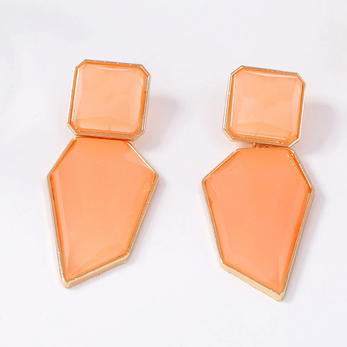 موضة الراتنج المعدني هندسية استرخى أقراط ZAA جديد الحد الأدنى خمر أقراط المرأة مجوهرات اكسسوارات الحفلات #4