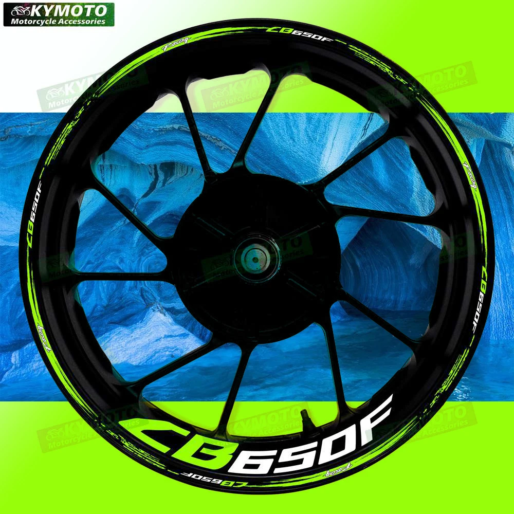 

Для Honda CB650F CB 650F аксессуары для мотоциклов 17-дюймовые наклейки на передние и задние колеса втулки в полоску светоотражающие наклейки украшения