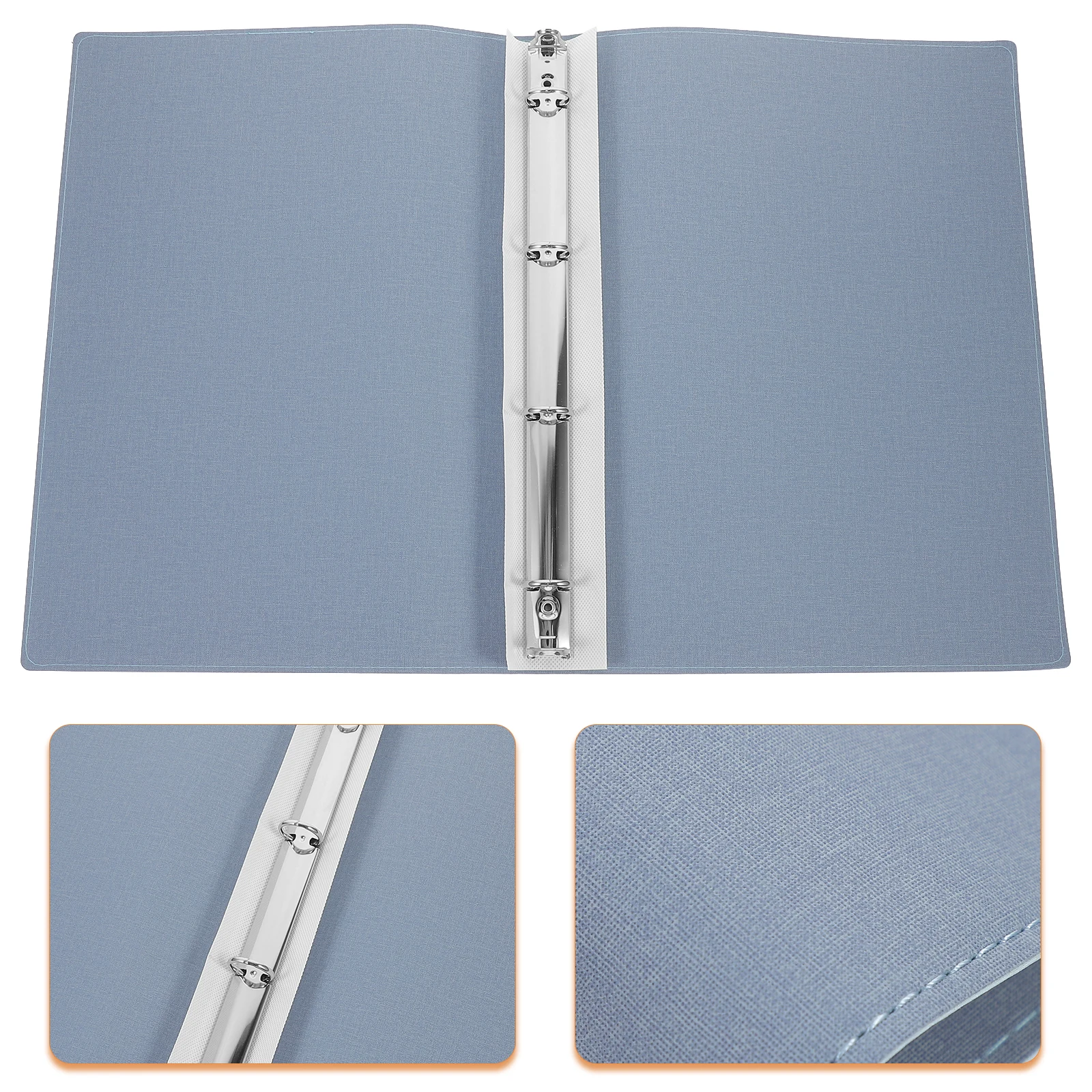 

1pc Portable Binder Multi-Use Notebook Shell Sturdy Pu Material Lightweight Reusable For School Office Document Organizer File