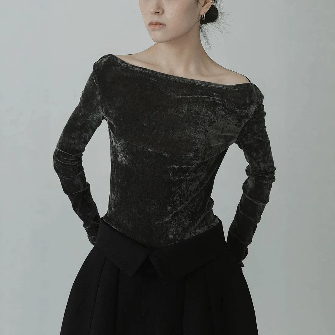 ZONHEMEN Women Elegant Shirt Japanese Fashion 2026 Autumn Winter New Long Sleeve Slim Inner Wear Shirts Top