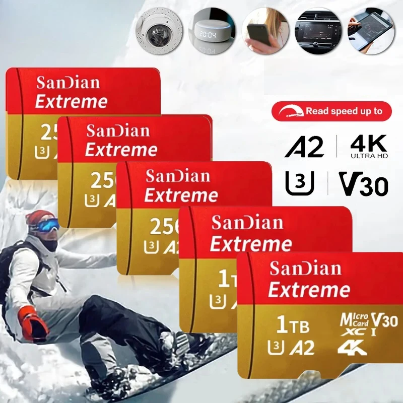 

Original 1TB Micro TF/SD Card Memory Card 128GB 256GB Mini Memory Card Class10 For Camera/Phone/Drone