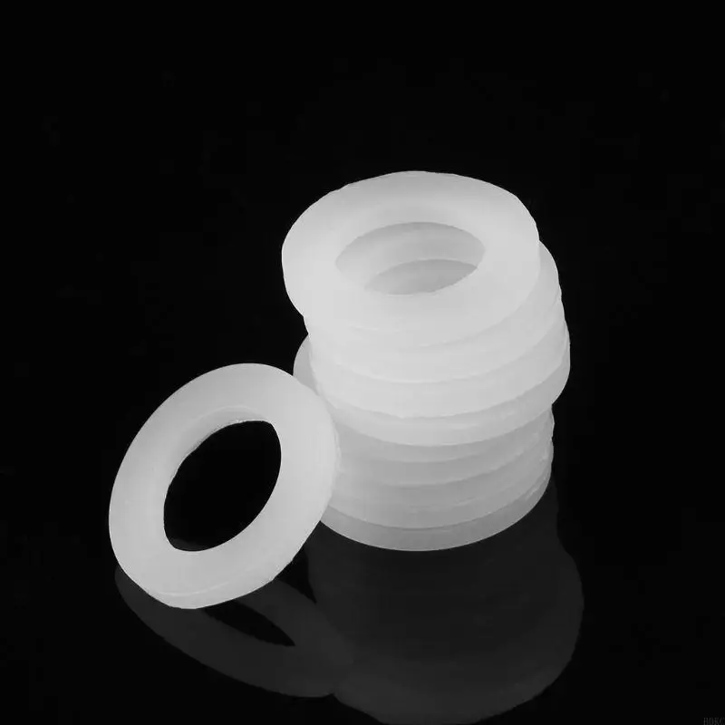 B0KC 10PCS Bellows Pipe Seal Rings Washers Gasket Silicone Water "3/4" 1