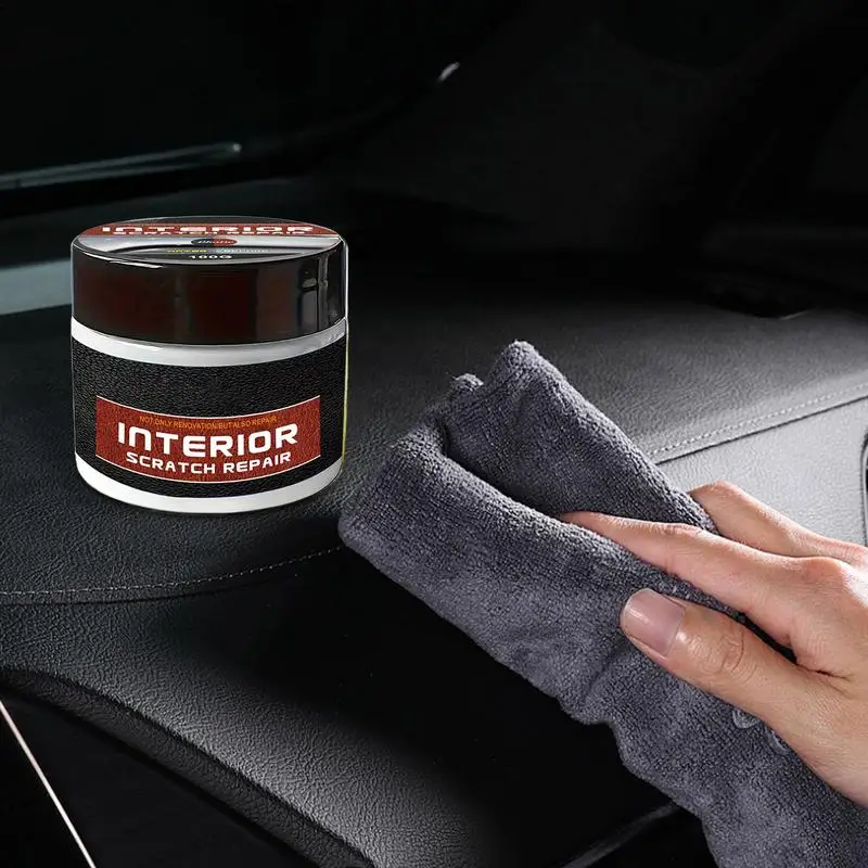 100g Dashboard Restorer UV Protection Dashboard Scratch Repair Kit Portable Scratch Repair Wax Vehicle Restorer Car Interior