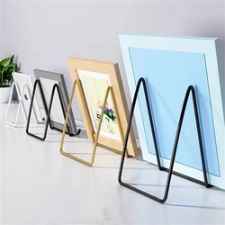 Iron Art Magazine Display Stand Storage Rack Dish Plate Bowl Picture Frame Photo Book Pedestal Support Holder Shelf  Ornaments