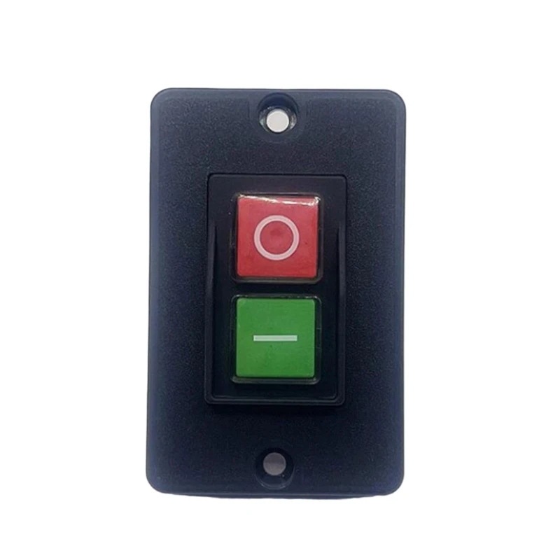 Motor Stop Switches Waterproof Control Button 250V/16A Push Button Switches Self Locking Shut Button for Slicers Drosphip