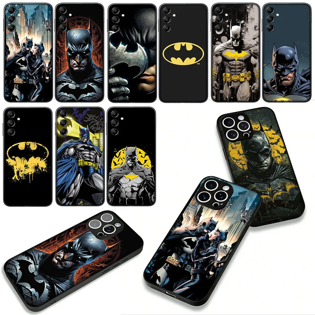 DC Filme Morcegos Homem Batmans para Samsung Galaxy S25 S23 S22 S24 FE Ultra S10 Plus A05 A06 A15 A16 A26 A35 A36 Capa de telefone