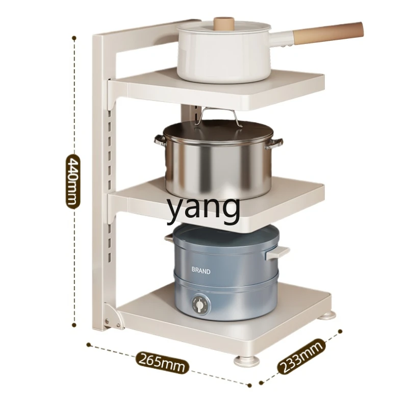 

LMMYouqin pot storage rack, multi-functional adjustable floor-to-ceiling layered pot rack under household sink