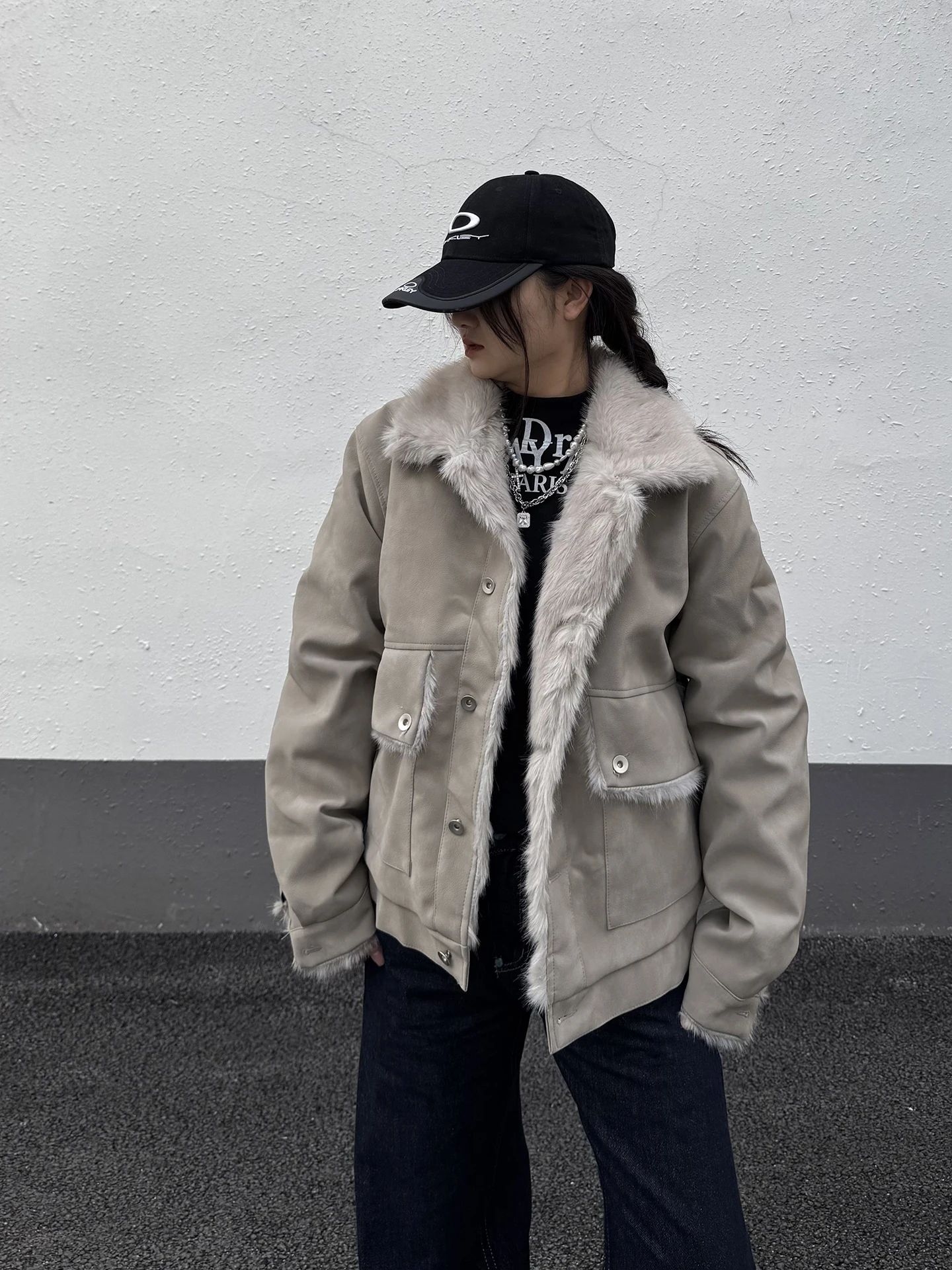 معطف Cemoliqiu الأمريكي القديم من جلد البولي يوريثان Jaet للرجال والنساء للشتاء الراقية معطف قطني رائع على شكل نسر جبلي