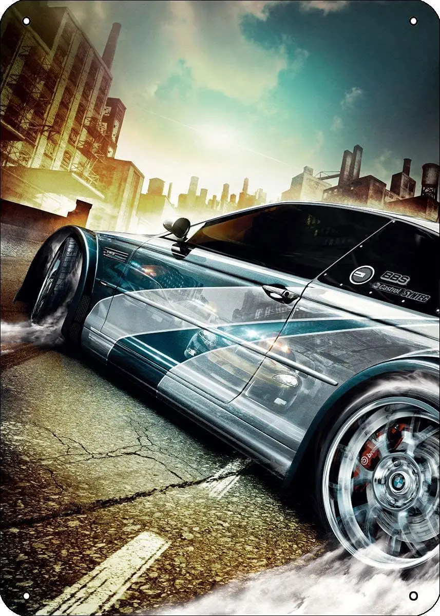 Tin Sign For Need for Speed Most Wanted Need for Speed Poster Plaque Metal Sign 8x12 Inch sign