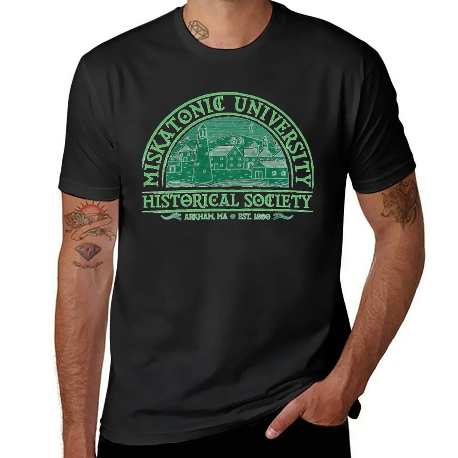 Miskatonic Historical Society T-Shirt new edition oversized graphic tee graphic t shirt vintage mens t shirt