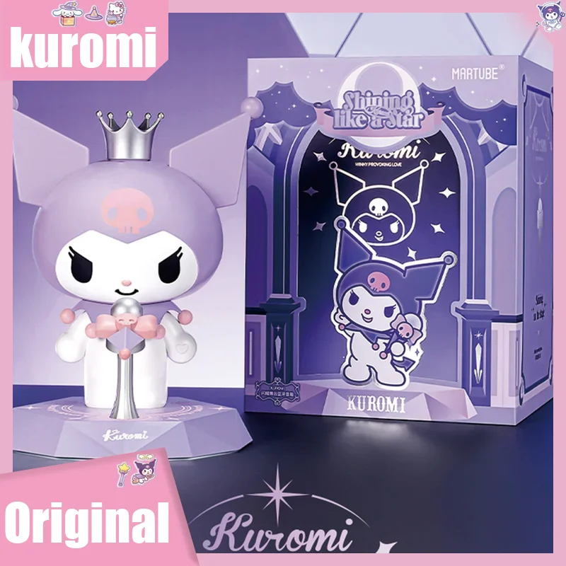 Altavoz de Anime Sanrio Kuromi, altavoz con Bluetooth, Kawaii, estrellas de escenario, Kuromi figuritas, adornos, regalos de cumpleaños para niñas