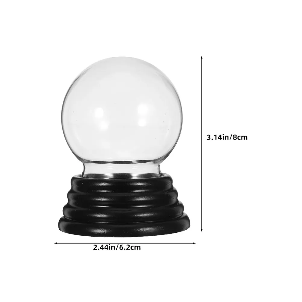 2Pcs Seamless Smooth Clear Glass Snow Globe Shell Empty Fillable DIY Jar for Christmas Crafting Holiday Decor Winter Centerpiece