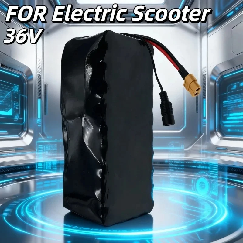 10S4P 36 فولت 10000 مللي أمبير 18650 بطارية ليثيوم أيون، سعة عالية قابلة لإعادة الشحن مع BMS مدمج، للسكوتر الكهربائي، طاقة آمنة ومتينة