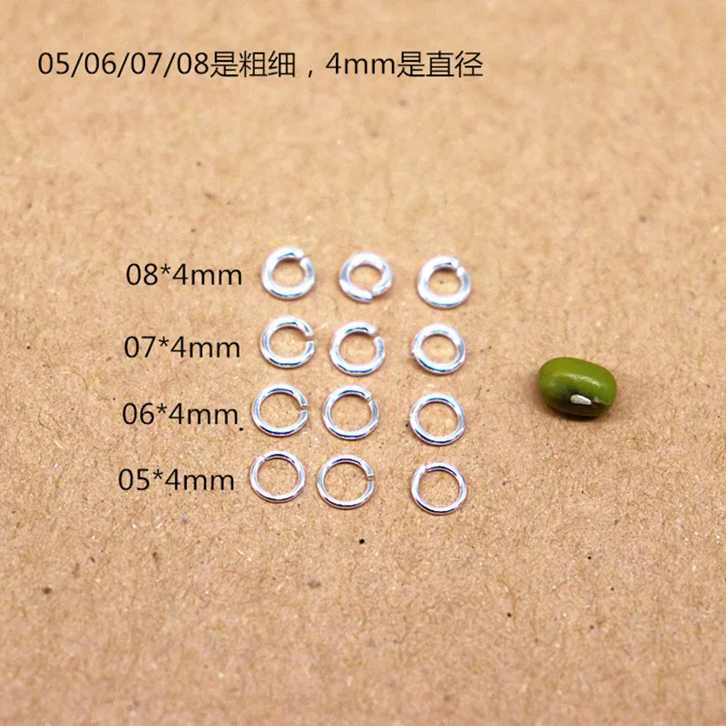 10 PCS 925 Sterling Silver Jump Ring Open Loop DIY Jewelry Making Components Split Rings Accessories Supplies - Image 3