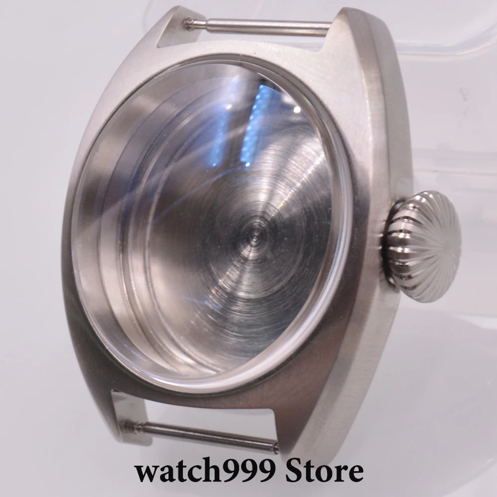 

Silver 36mm NH35 Case Stainless steel Sapphire glass Watch Case Fit NH35 NH36 Movement