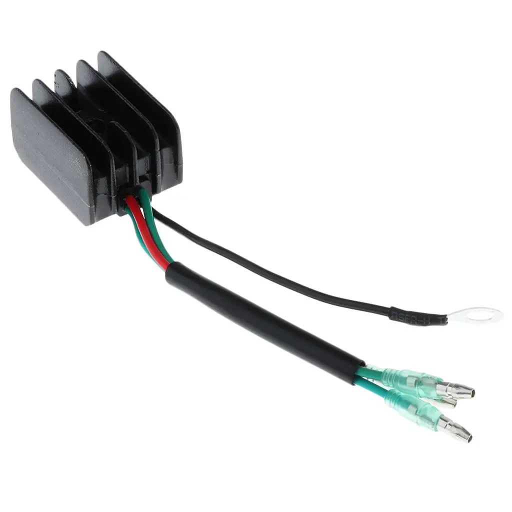 

Black Regulator Voltage Regulator for Yamaha 15-60 Outboard Motor, Plug And Play