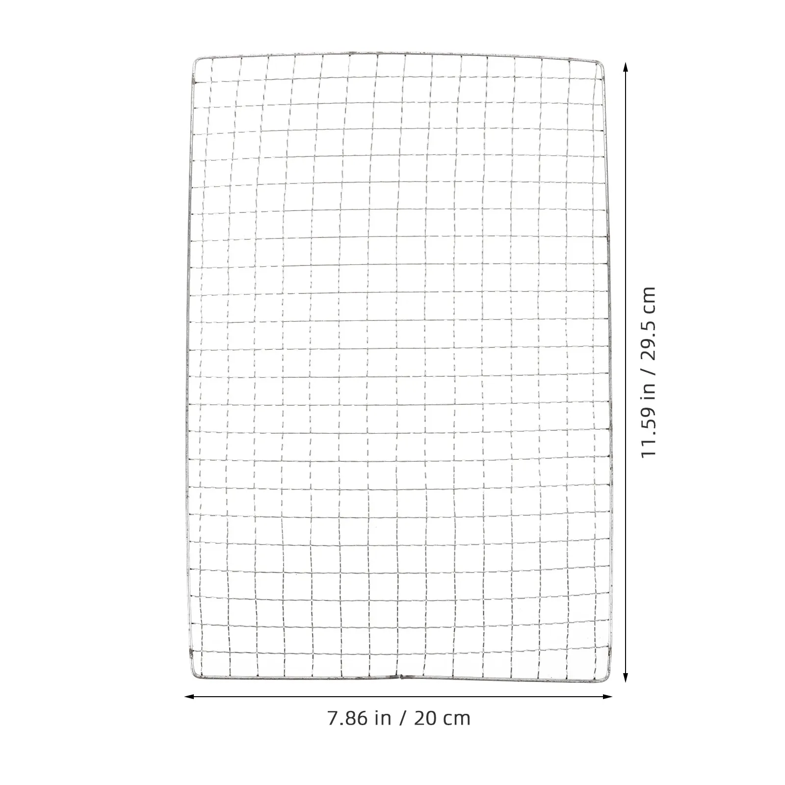 5Pcs Sturdy Heat-Resistant Metal Grilling Mat Mesh Bbq Pad Keeps Food from Falling No Mess Grilling Marks Retained Picnic