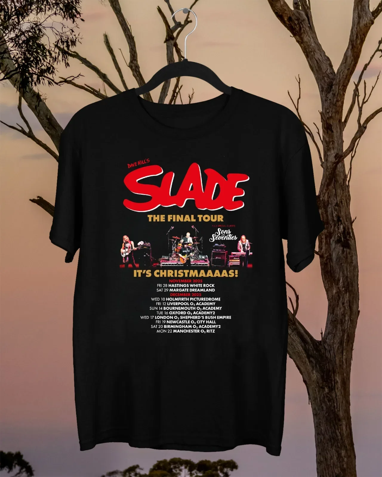 Slade band The Final Tour T shirt ROCK FULL COLOR All Size S-5XL SG1053