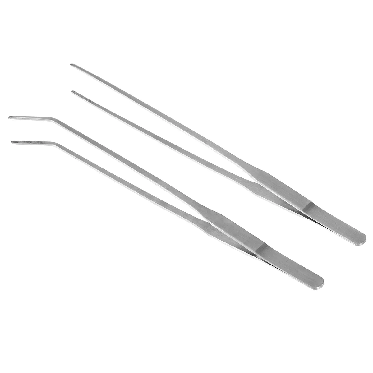 ملقطان ممتازان للنباتات المائية بطول 27 سم من الفولاذ المقاوم للصدأ، طقم أدوات لحوض السمك بتصميم مريح للتقليم الدقيق في المياه العسرة