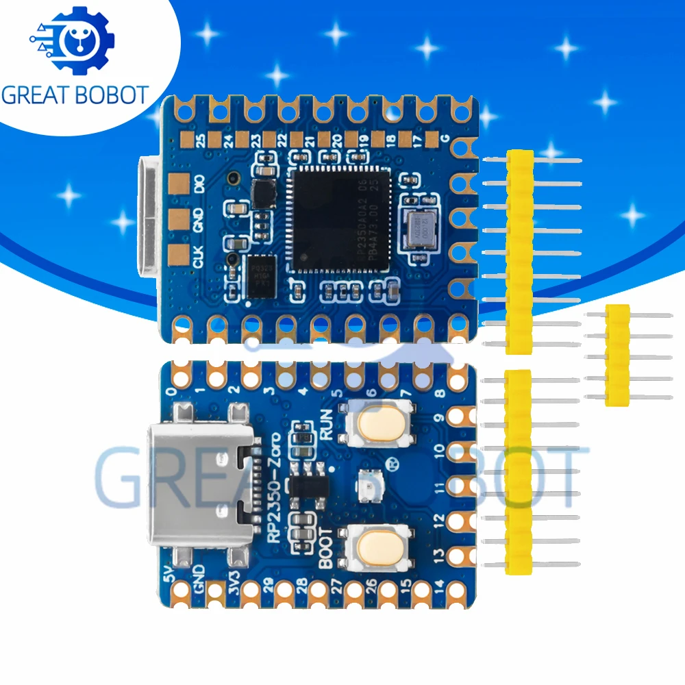 RP2350A Dual-Core MCU Board, RP2350-Zero Mini Dev Module 520KB RAM 4MB Flash with Type-C Port