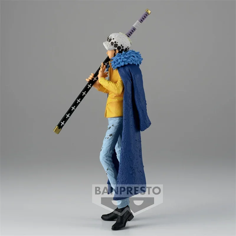 Original Bandai KOA One Piece Trafalgar D. Water Law King of Artist Collection Ornaments Figure Toys Birthday Gift  23Cm