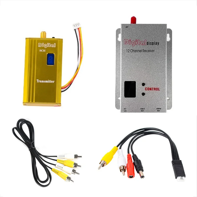 Ricevitore trasmettitore audio video 1.2G 1.5W FPV VTX VRX 8CH 1500Mw per drone quadricottero FPV RC