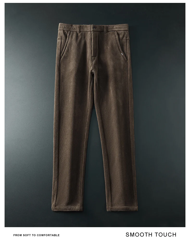 2026 Winter Fleece Warme Cordhose für Herren – Lässige Outdoor- und Business-Hose mit dickem Flock-Plüsch in Schwarz, Grau, Braun – Detail 11