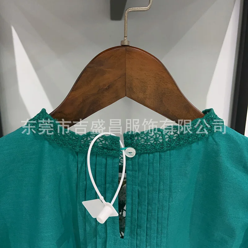 2025 가을 캔트 페ople 빈티지 셔츠 레이스 퍼프 소매 여성 캐주얼 탑