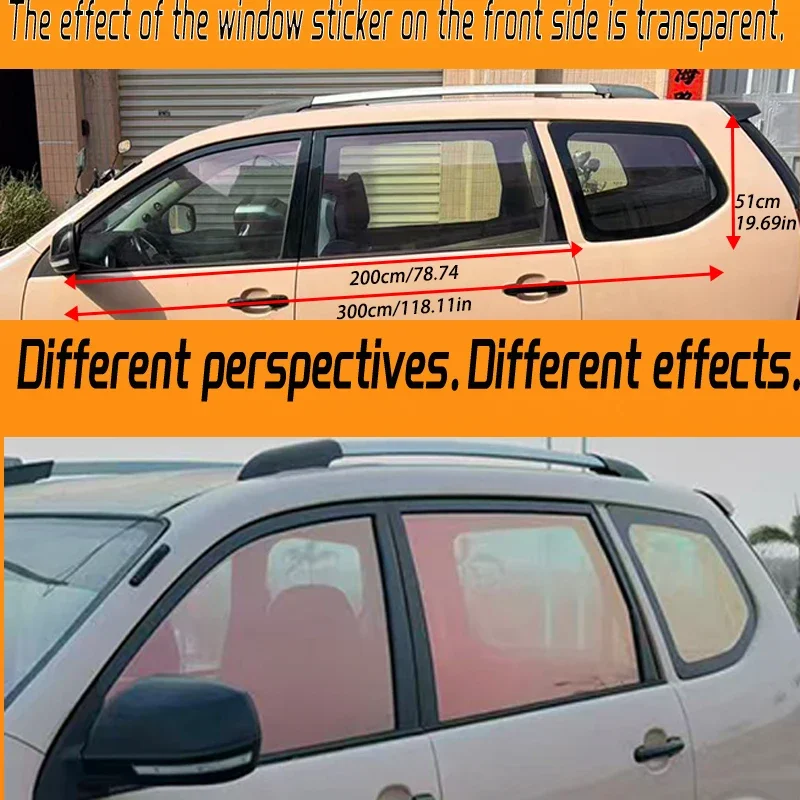 Chameleon Imperial Purple Windshield Window Film Iridescent Color Shift Anti UV Decorative Solar Tint Source Factory