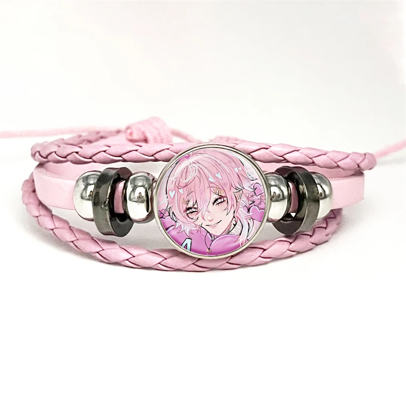 14 Days With You Anime Bracelets Ren Kawaii Cartoon Multilayer Braided Bracelets Visual Novel Game Bangles Handmade Jewelry Gift